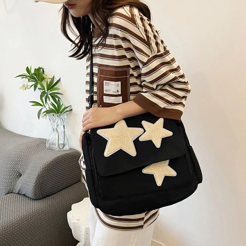 Versatile Shoulder Bag Bag for Girl Student Canvas Crossbody Bag
