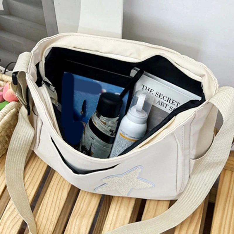 Versatile Shoulder Bag Bag for Girl Student Canvas Crossbody Bag