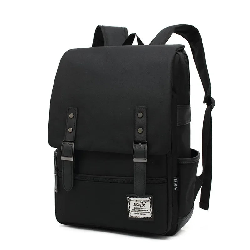 Vintage 16 Inch Laptop Backpack Women Canva Bags Men Travel Leisure University Backpacks Outdoor Casual School Bag for Teenagers