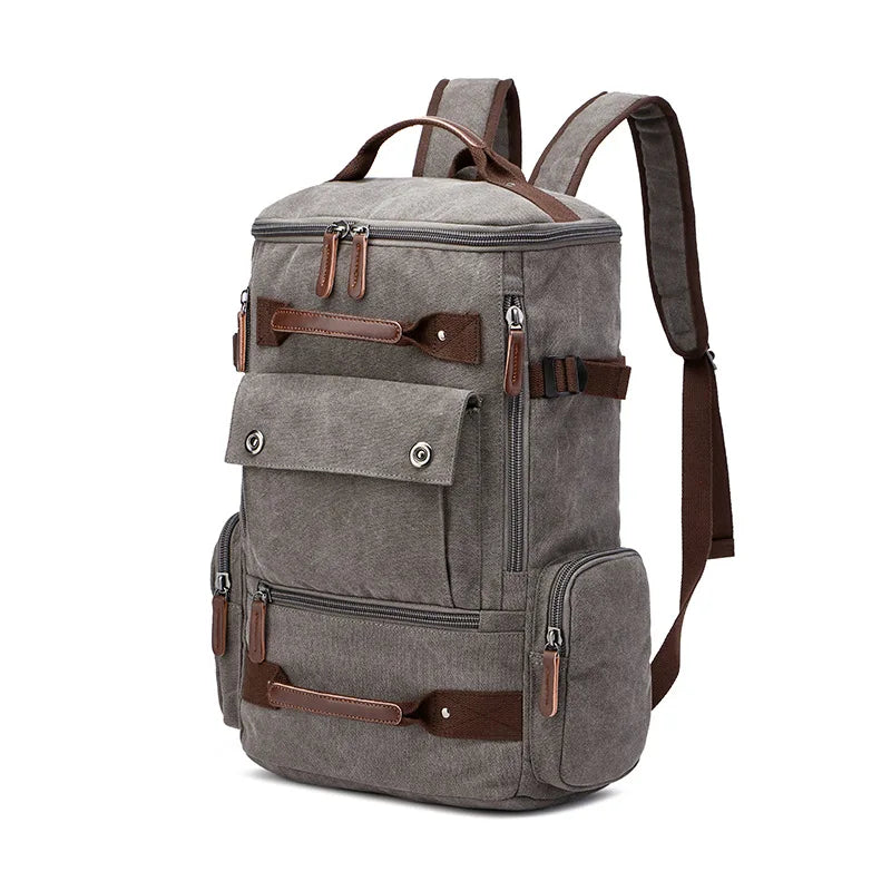 Vintage Canvas Backpack Men's Backpack School Bag Men's Travel Bags Large Capacity Backpack Laptop Backpack Bag Rucksack