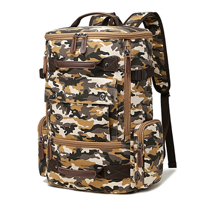 Vintage Canvas Backpack Men's Backpack School Bag Men's Travel Bags Large Capacity Backpack Laptop Backpack Bag Rucksack