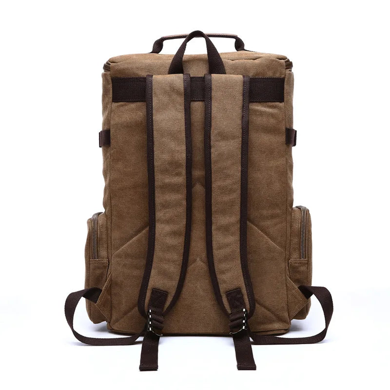 Vintage Canvas Backpack Men's Backpack School Bag Men's Travel Bags Large Capacity Backpack Laptop Backpack Bag Rucksack