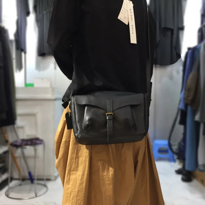 Vintage Cow Leather Casual Bags for Women 2024 Autumn New Shoulder Crossbody Bag Y2k Popular Youth Ladies Fashion Handbags