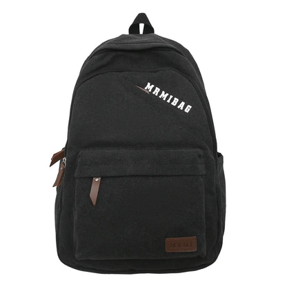Vintage Design Durable Canvas Women Man Backpack Schoolbag for Teenage Girl Boys Student School Bags Rucksack