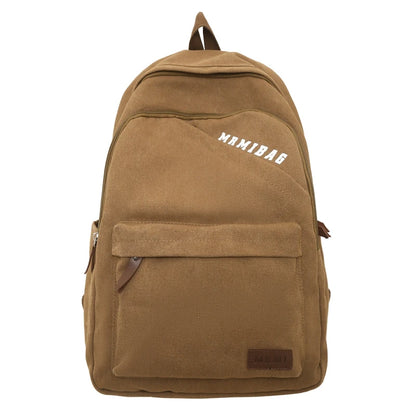 Vintage Design Durable Canvas Women Man Backpack Schoolbag for Teenage Girl Boys Student School Bags Rucksack