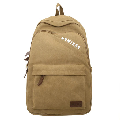 Vintage Design Durable Canvas Women Man Backpack Schoolbag for Teenage Girl Boys Student School Bags Rucksack
