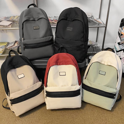 Vintage Design Woman Backpack 2023 New Female Man Travel Rucksack College Student Schoolbag For Teenage Girls Boys