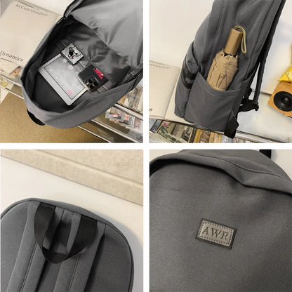 Vintage Design Woman Backpack 2023 New Female Man Travel Rucksack College Student Schoolbag For Teenage Girls Boys