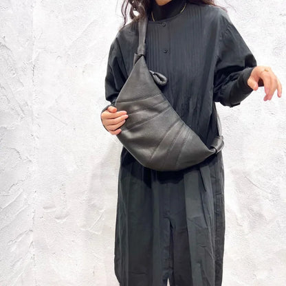 Vintage Fashion Cow Leather Tote Bag for Women 2024 New Simple All-match Shoulder Crossbody Bag Y2k Grunge Zipper Bolsos Mujer