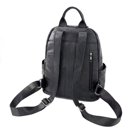 Vintage Female Shoulder Bags Fashion Trendy All-match Soft Genuine Leather Sac A Dos Casual Travel Ladies Mochilas School Bags