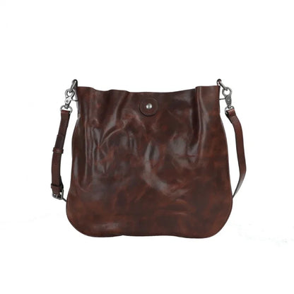Vintage Genuine Leather For Men Large Capacity Crossbody Male Luxury Messenger Bags Shoulder Strap Handbag