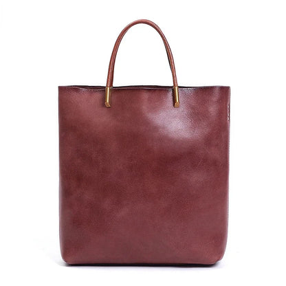 Vintage Genuine Leather Handbags Fashion Casual Versatile Single Shoulder Crossbody Purses Clutches 2024 New Ladies Bolsas