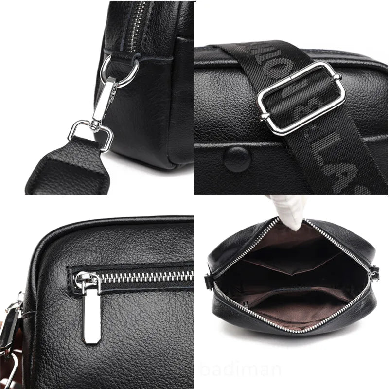 Vintage Genuine Leather Women's Bag Handbags Luxury Cow Leather Shoulder Crossbody Bags For Women 2023 Female Messenger Tote Sac