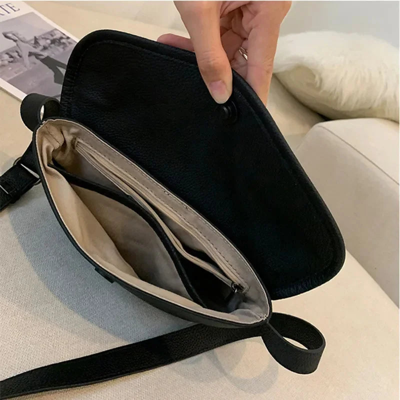Vintage Genuine Women's New Luxury Shoulder Crossbody Cow Leather Waist Bag Large Capacity Lady Chest Pack