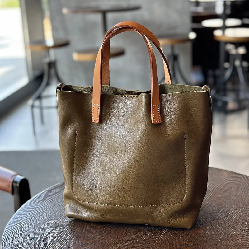 Vintage Large Capacity Commuter Women Totes Versatile Portable Crossbody Shoulder Bags Simple Solid Elegant Bolsas Mujer Moda