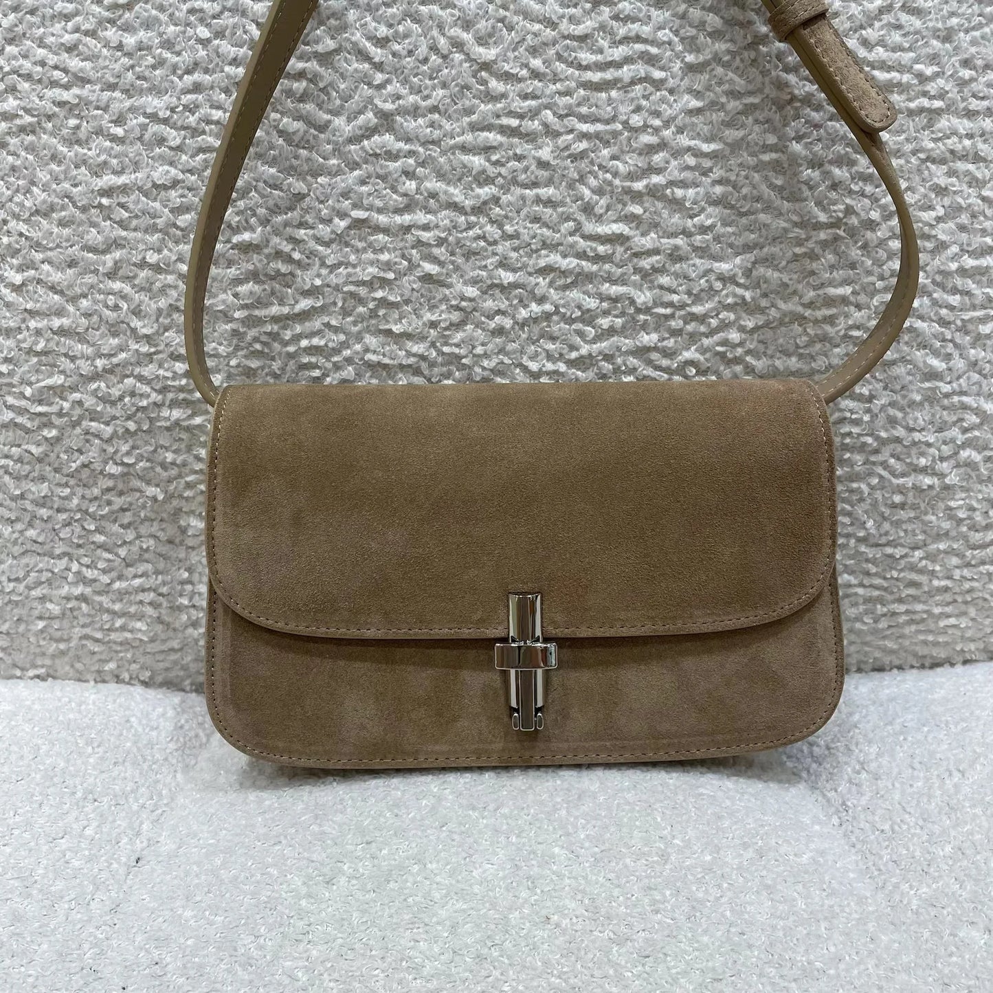 Vintage Nubuck Leather Simple Underarm Shoulder Bag 2024 New All-match Crossbody Bags For Women Fashion Minority Designer Bolsas