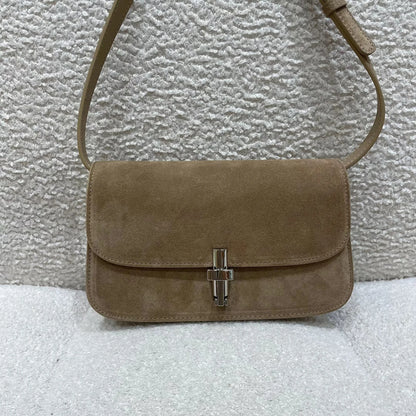 Vintage Nubuck Leather Simple Underarm Shoulder Bag 2024 New All-match Crossbody Bags For Women Fashion Minority Designer Bolsas