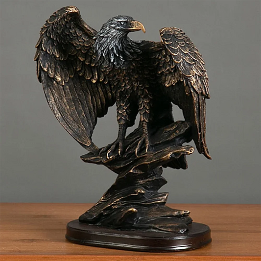 Vintage Resin Eagle Sculpture Art Collection Animal Statue Home Living Room Bedroom Office Desk Decoration