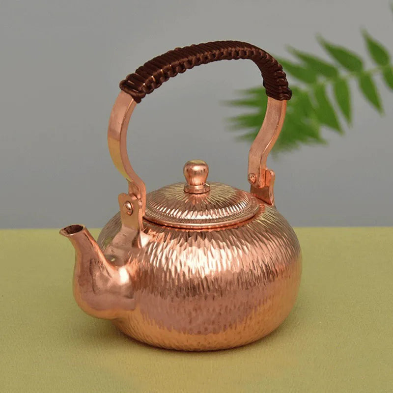 Vintage Tea Kettle Teapot Set Japanese Tea Kettle Handmade Water Kettles Copper Metal Water Jug Metal Teaware Tea Ceremony Gift