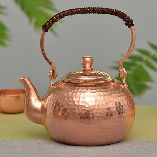 Vintage Tea Kettle Teapot Set Japanese Tea Kettle Handmade Water Kettles Copper Metal Water Jug Metal Teaware Tea Ceremony Gift