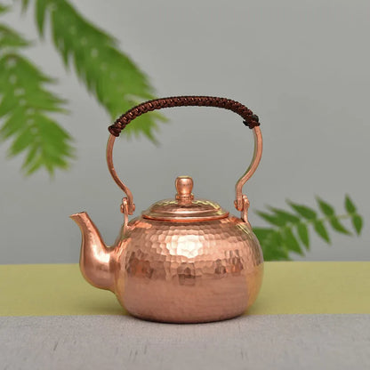 Vintage Tea Kettle Teapot Set Japanese Tea Kettle Handmade Water Kettles Copper Metal Water Jug Metal Teaware Tea Ceremony Gift