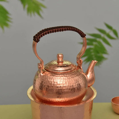 Vintage Tea Kettle Teapot Set Japanese Tea Kettle Handmade Water Kettles Copper Metal Water Jug Metal Teaware Tea Ceremony Gift