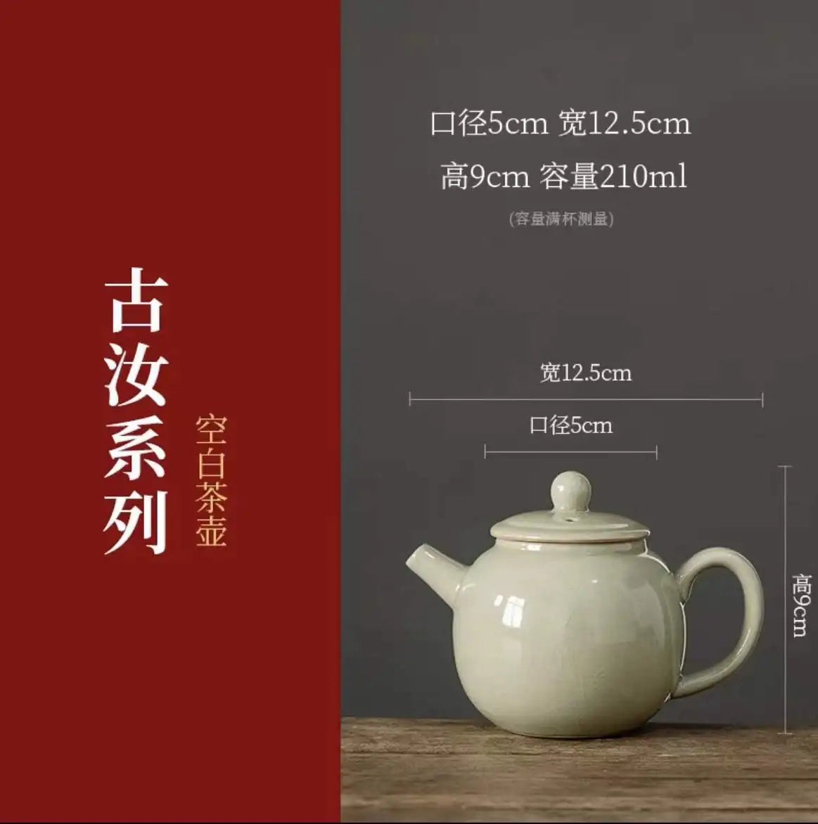 Vintage Teapots Kungfu Ceramic Teaware Teacups Set Chinese Luxury Retro Tea Pots for Home Use Handpainted Pottery Tea Kettle