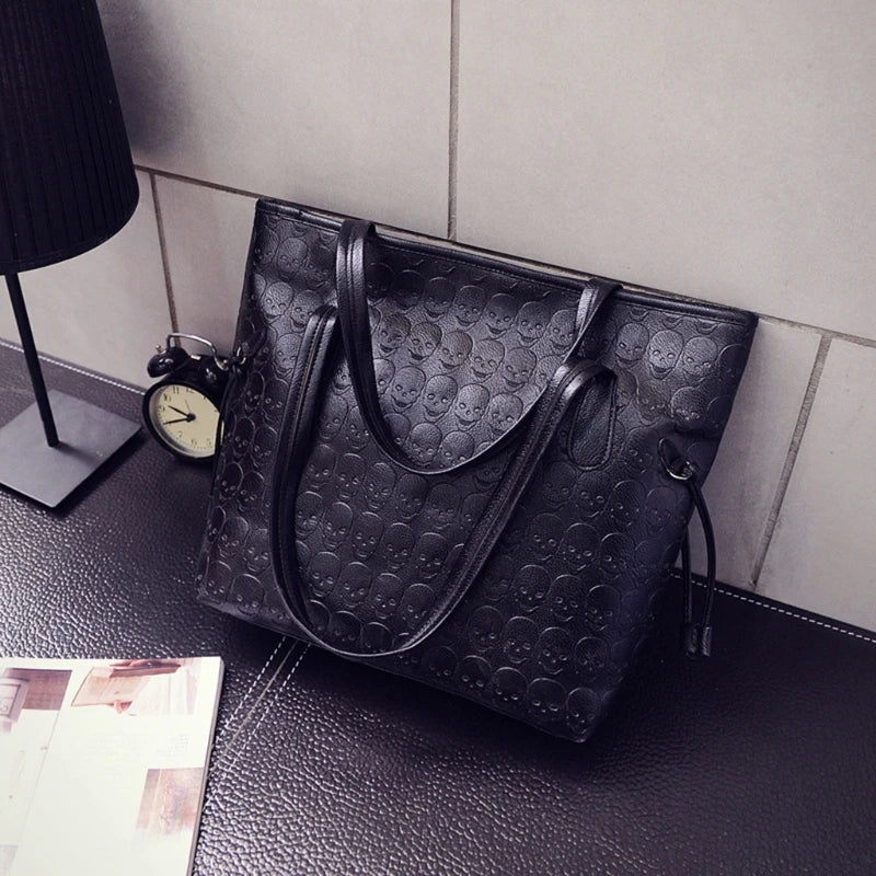 Vintage Women Handbag Shoulder Bags Tote Purse Messenger Hobo Skull Bag