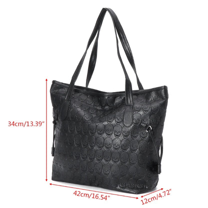 Vintage Women Handbag Shoulder Bags Tote Purse Messenger Hobo Skull Bag
