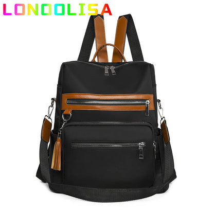 Vintage Women's 3 In 1 Backpack Large Capacity Travel Shoulder Bags for Female High Quality PU Leather Bagpacks Ladies Sac A Dos