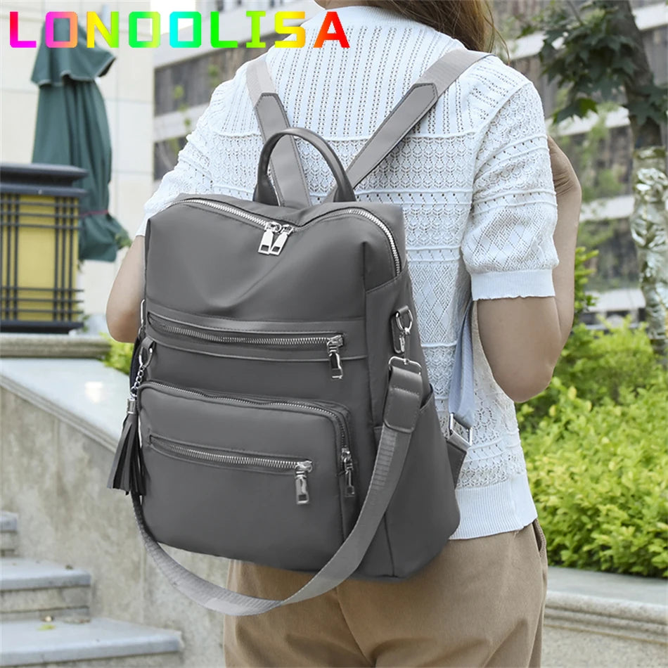 Vintage Women's 3 In 1 Backpack Large Capacity Travel Shoulder Bags for Female High Quality PU Leather Bagpacks Ladies Sac A Dos