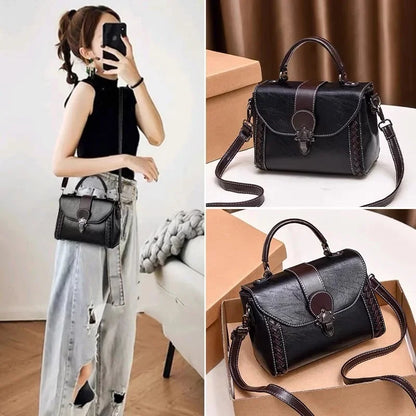 Vintage Women's Leather Shoulder Luxury Female Purses and Handbags Ladies Crossbody s For Women Elegant Messenger Bag