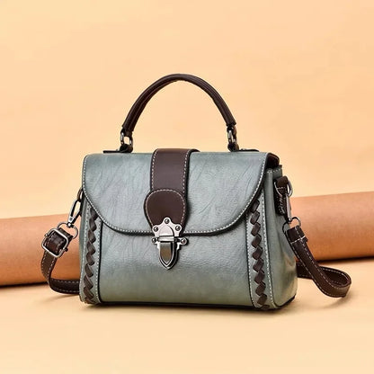 Vintage Women's Leather Shoulder Luxury Female Purses and Handbags Ladies Crossbody s For Women Elegant Messenger Bag