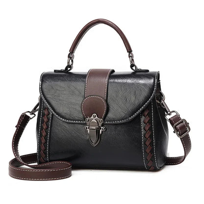 Vintage Women's Leather Shoulder Luxury Female Purses and Handbags Ladies Crossbody s For Women Elegant Messenger Bag