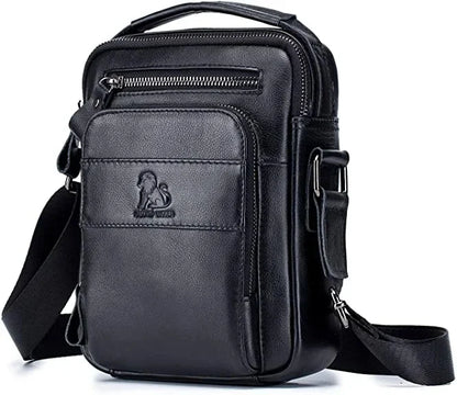 Vintage s Casual Men's Business Man Genuine Leather Crossbody Small Men Single Shoulder Messenger Bag