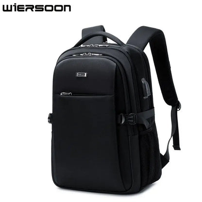 WIERSOON 17.3''Large Capacity Laptop Backpack For Men High-quality Backpack Multi-functional Business Bags Travel Backpack