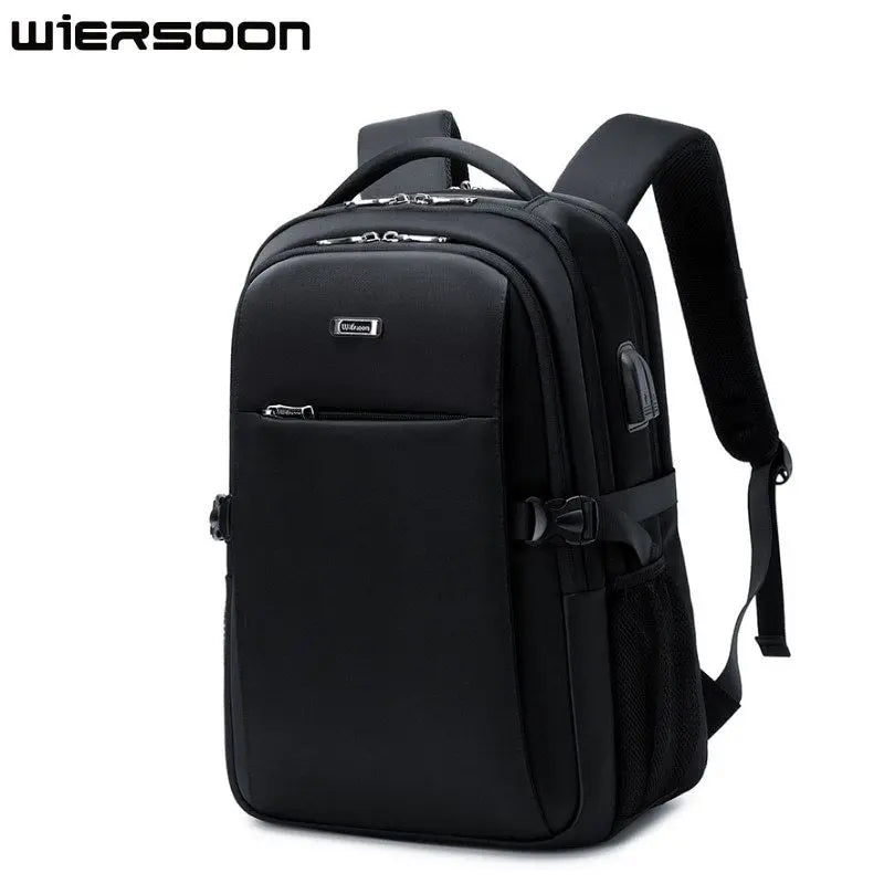 WIERSOON 17.3''Large Capacity Laptop Backpack For Men High-quality Backpack Multi-functional Business Bags Travel Backpack
