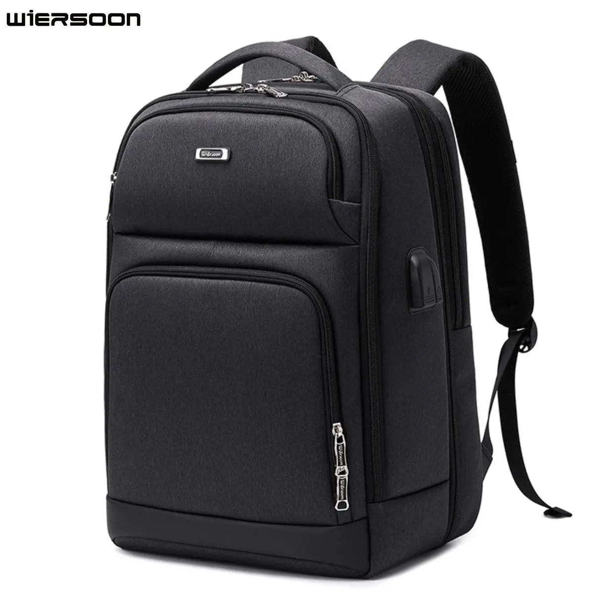 WIERSOON 18Inch Business Backpack Men USB Charging Laptop  Travel Backpack Mochila for Women Free shipping