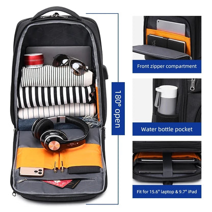 WIERSOON 18Inch Business Backpack Men USB Charging Laptop  Travel Backpack Mochila for Women Free shipping