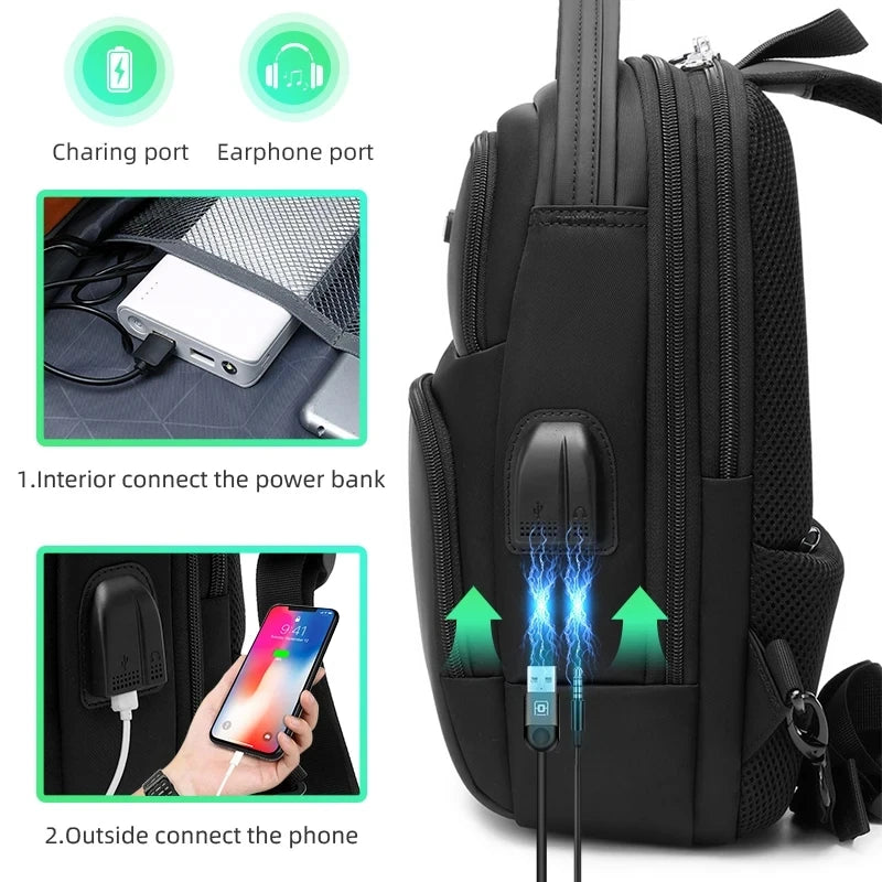 WIERSOON Chest Bag New Anti-thief Men Crossbody