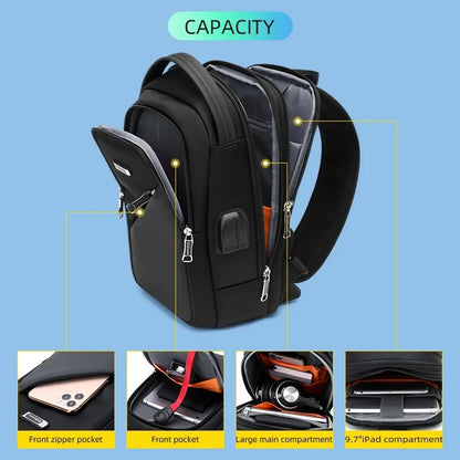 WIERSOON Hot Chest Bag  Anti-thief Men Crossbody Bag Waterproof Shoulder Bags USB Charging Short Trip For Male Travel Pack