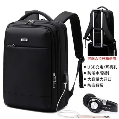 WIERSOON Men Anti theft Waterproof Laptop Backpack 15.6 Inch Daily Work Business Backpack School back pack mochila for women