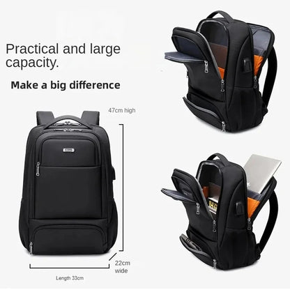 WIERSOON Multi-functional Backpack For Men Large Capacity Bag Business Travel Backpack Fashionable Lightweight Computer Bag