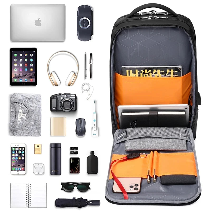 WIERSOON School Bags 15.6 inch 30L Laptop Backpacks Waterproof Casual Shoulder Bagpack Travel Teenage Men's Backpack mochila