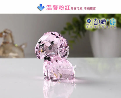 WOW # best gift # Wedding & Engagement Birthday Party Christmas  Anniversary Handicraft 3D color crystal Dog art sculpture