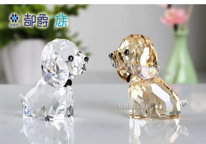 WOW # best gift # Wedding & Engagement Birthday Party Christmas  Anniversary Handicraft 3D color crystal Dog art sculpture