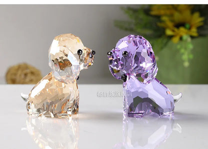 WOW # best gift # Wedding & Engagement Birthday Party Christmas  Anniversary Handicraft 3D color crystal Dog art sculpture