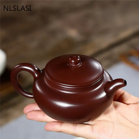 WSHYUFEI Authentic Yixing teapot zisha tea pot Raw ore Purple mud Chinese handmade kettle purple clay drinkware 210ml