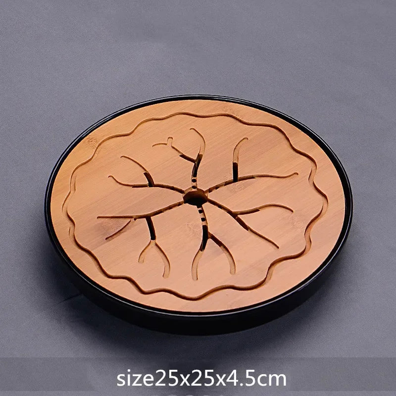 WSHYUFEI  China Bamboo Tray Tea Tray fruit dish Drainage Water Storage Table Tea Tea ceremony etiquette TeaAccessories