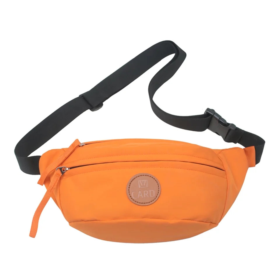 Waist Pack Nylon Waist Belt Bag Men Fashion Colorful Bum Travel Purse Phone Pouch Pocket Hip Sling Bag